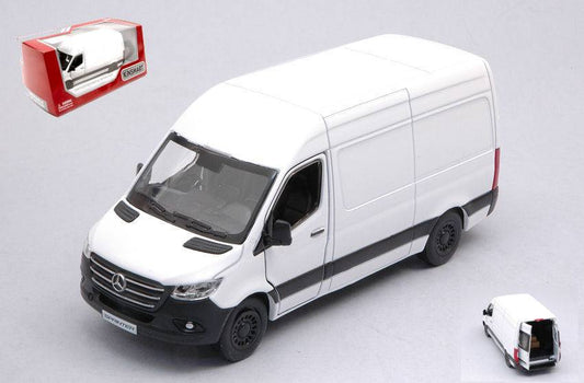 SCALE MODEL COMPATIBLE WITH MERCEDES SPRINTER 2020 WHITE BOX 12 cm KINSMART KT5426WW