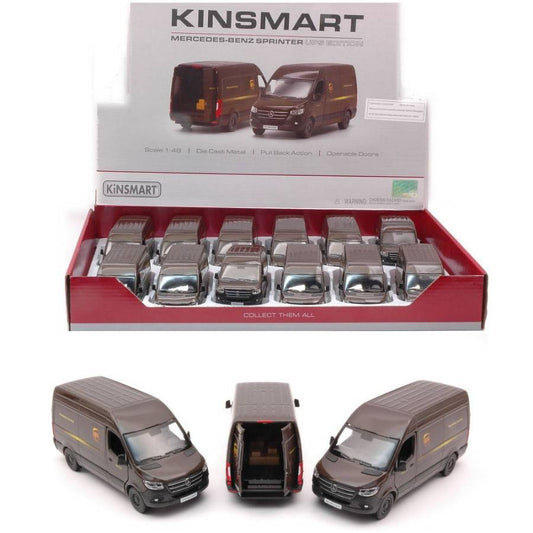 SCALE MODEL COMPATIBLE WITH MERCEDES SPRINTER UPS 12 cm KINSMART KT5430D