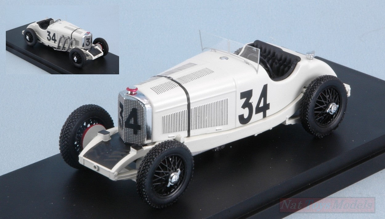 SCALE MODEL COMPATIBLE WITH MERCEDES SSK R.CARACCIOLA 1929 N.34 3rd MONACO GP 1:43 RIO RI4598
