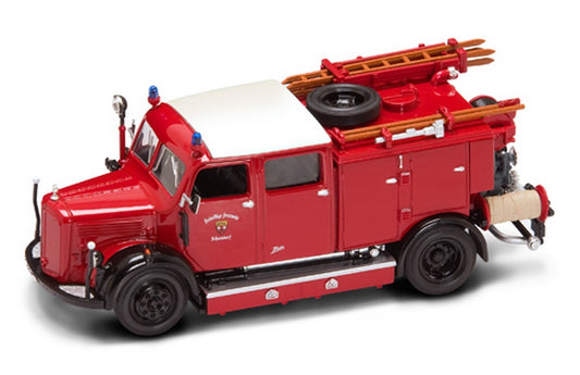 MODELLINO IN SCALA COMPATIBILE CON MERCEDES TLF-50 1950 FIRE TRUCK 1:43 YAT MING YM43013