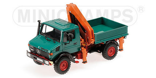 SCALE MODEL COMPATIBLE WITH MERCEDES UNIMOG 1300 LW/KIPPER GREEN 1:43 MINICHAMPS PM439033000