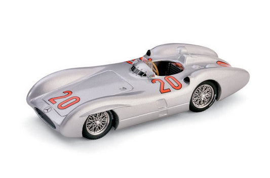 MODELLINO IN SCALA COMPATIBILE CON MERCEDES W 196 K.KLING 1954 N.22 2nd FRANCE GP 1:43 BRUMM BM0280B