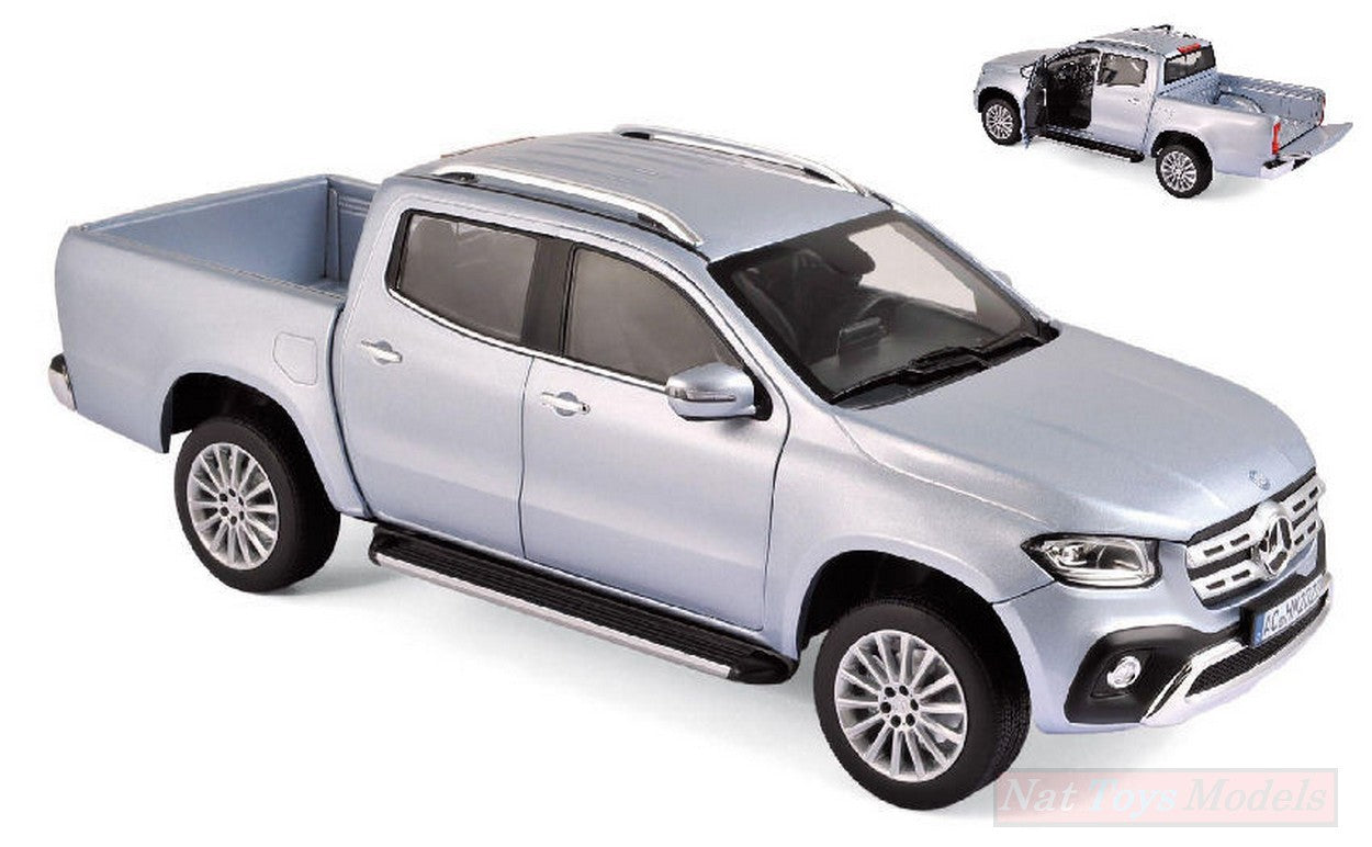 MODELLINO IN SCALA COMPATIBILE CON MERCEDES X-CLASS 2018 SILVER 1:18 NOREV NV183420