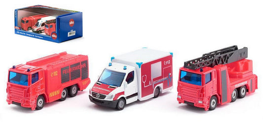 SCALE MODEL COMPATIBLE WITH RESCUE VEHICLES SET Pcs.3 mm 170 SIKU SK6326