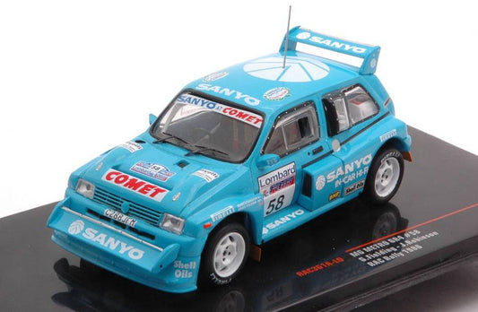 MODELE REDUIT COMPATIBLE AVEC MG METRO 6R4 N.58 RAC RALLY 1986FIELDING/ROBINSON 1:43 IXO MODEL RAC361A