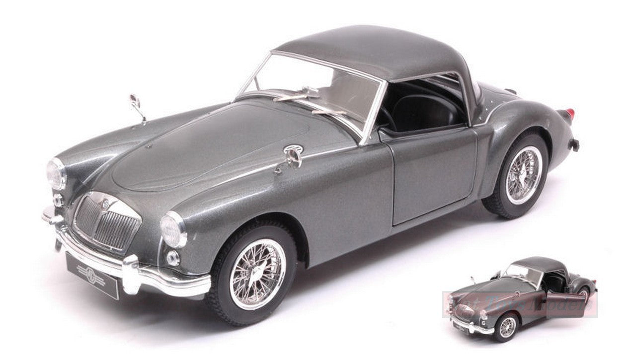 MODELLINO IN SCALA COMPATIBILE CON MGA MKI A 1500 CLOSED HARD TOP 1957 SILVERGUN 1:18 TRIPLE 9 T9-1800161