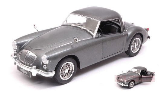MODELLINO IN SCALA COMPATIBILE CON MGA MKI A 1500 CLOSED HARD TOP 1957 SILVERGUN 1:18 TRIPLE 9 T9-1800161