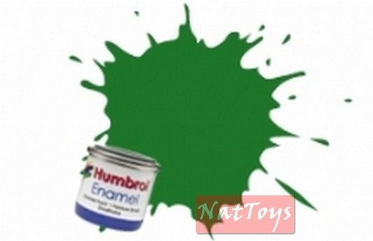 MODELING COLORS MID GREEN SATIN 6 pieces HUMBROL HB0131