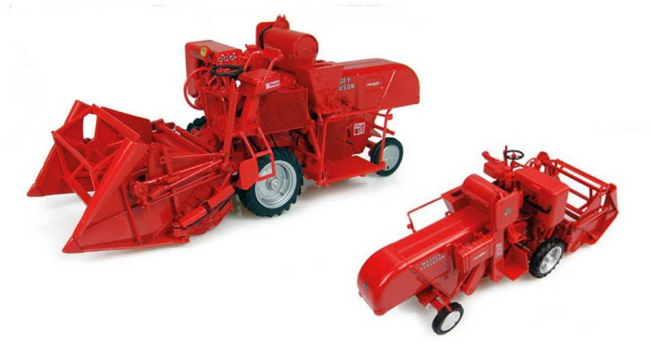 MODELLINO IN SCALA COMPATIBILE CON MIETITREBBIA MASSEY FERGUSON 830 1:32 UNIVERSAL HOBBIES UH2880