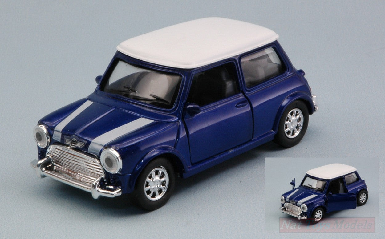 MODELLINO IN SCALA COMPATIBILE CON MINI COOPER 1959 BLUE 1:32 NEW RAY NY50613A