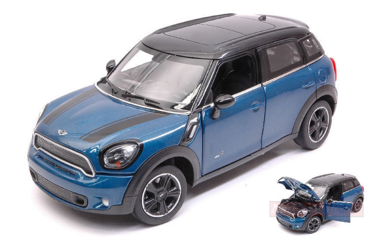 SCALE MODEL COMPATIBLE WITH MINI COOPER S COUNTRY (R60) BLUE 1:24 RASTAR RAT56400BL