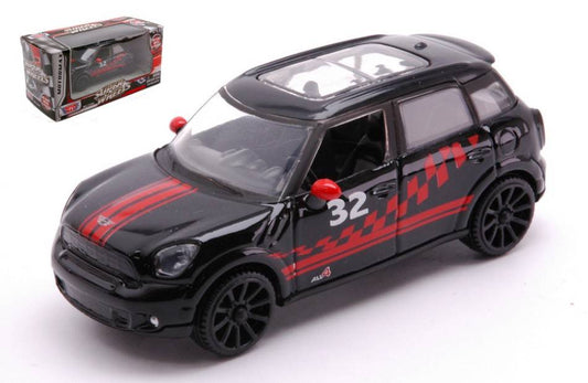 SCALE MODEL COMPATIBLE WITH MINI COOPER S COUNTRYMAN 2017 BLACK/RED 1:43 MOTORMAX MTM4078