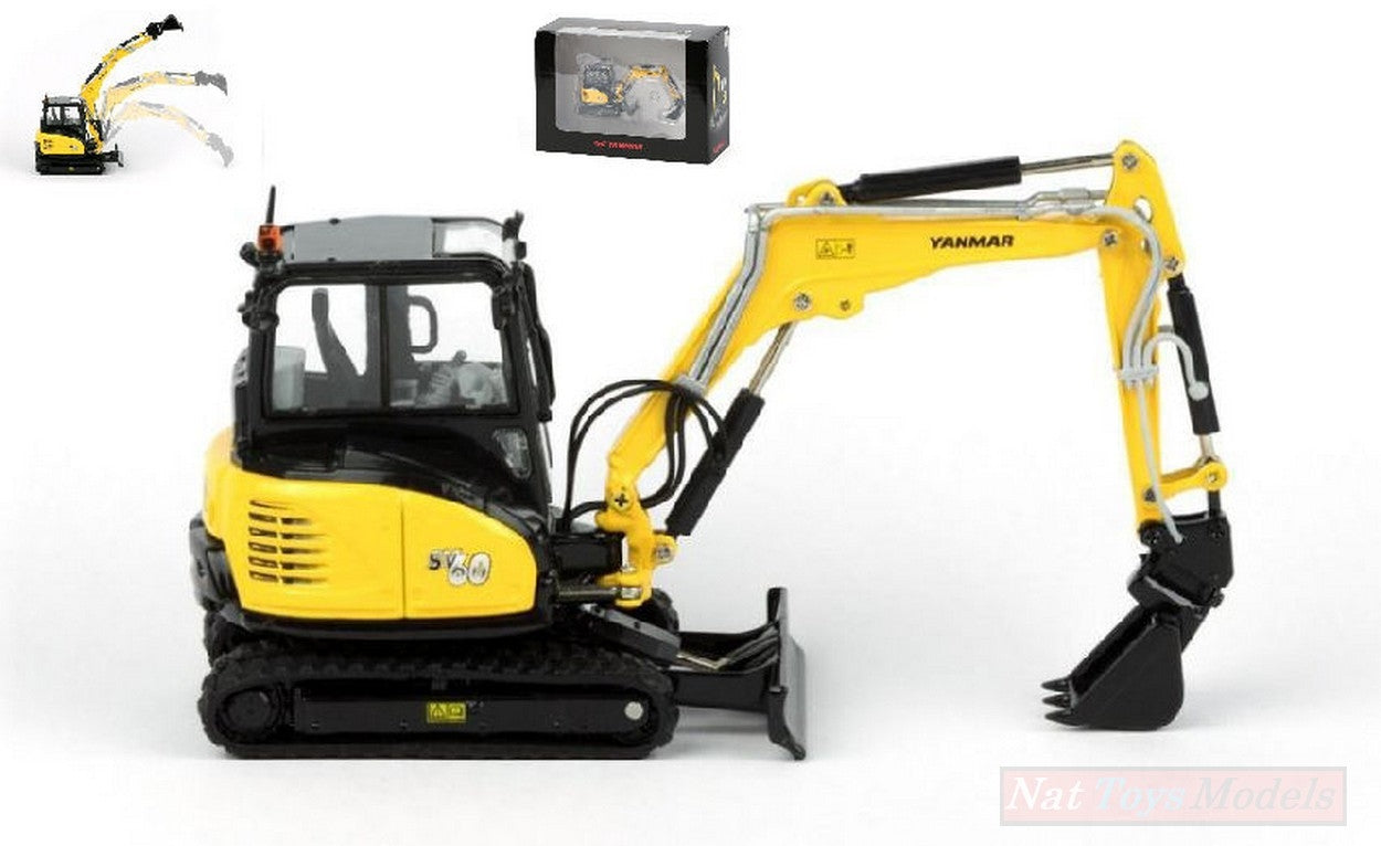 SCALE MODEL COMPATIBLE WITH YANMAR SV60 MINI EXCAVATOR 1:50 ROS RS00227