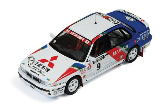 MODÈLE RÉDUIT COMPATIBLE AVEC MITSUBISHI GALANT N.9 WINNER 1000 LACS 1989 BILLSTAM-ERICSSON 1:43 IXO MODEL RAC222