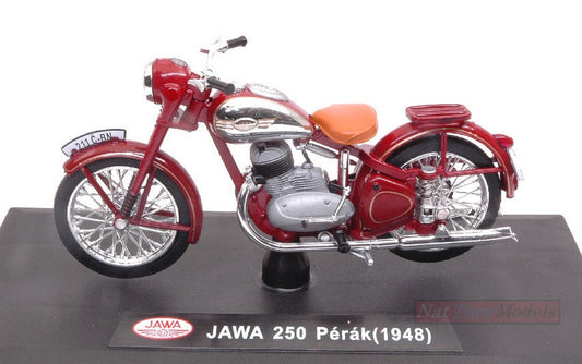 MODÈLE RÉDUIT COMPATIBLE AVEC MOTO JAWA 250 PERAK 1948 AMARANT 1:18 ABREX ABM006