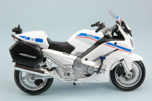 MODELE REDUIT COMPATIBLE AVEC MOTO YAMAHA FJR 1300A POLICE 15 1:18 MAISTO MI34306B