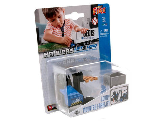 SCALE MODEL COMPATIBLE WITH HAULERS FIRE FORKLIFT 1:43 BURAGO BU31479