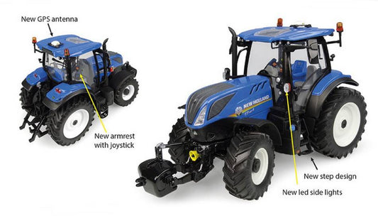 MODELLINO IN SCALA COMPATIBILE CON NEW HOLLAND T7.165S 1:32 UNIVERSAL HOBBIES UH6365