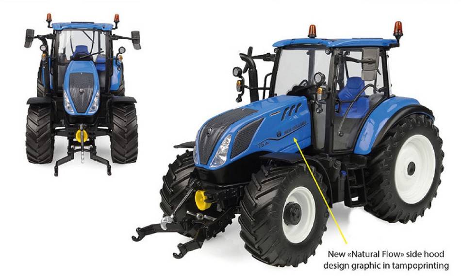 MODELLINO IN SCALA COMPATIBILE CON NEW HOLLAND TS.120 ELECTROCOMMAND 1:32 UNIVERSAL HOBBIES UH6360