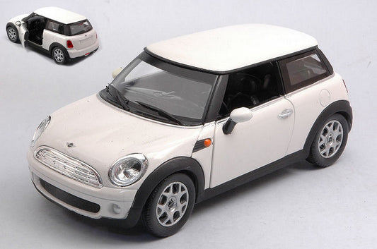 SCALE MODEL COMPATIBLE WITH NEW MINI COOPER 2002 WHITE 1:24 NEW RAY NY71023W