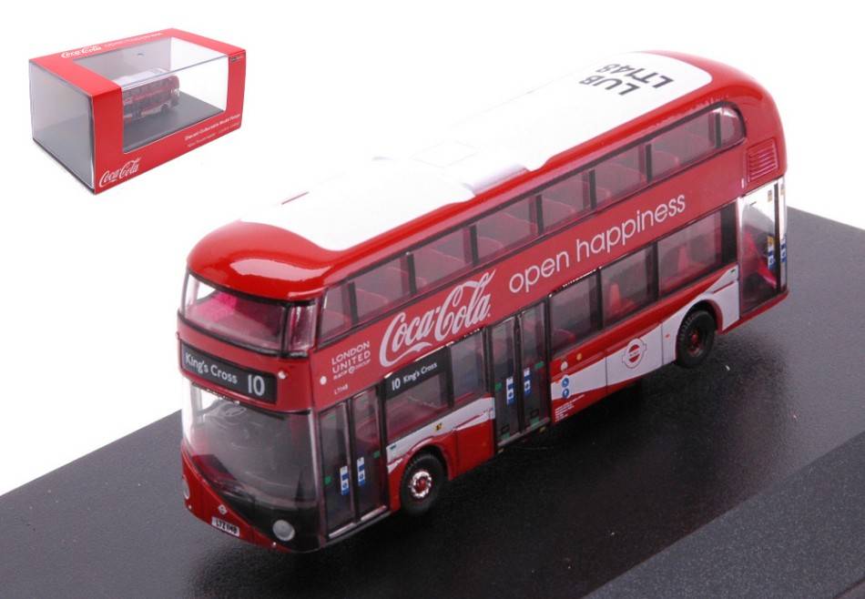 SCALE MODEL COMPATIBLE WITH NEW REUTEMASTER LONDON UNITED COCA COLA SCALE N mm 70 OXFORD OXFNNR004CC