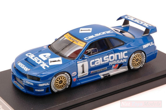 SCALE MODEL COMPATIBLE WITH NISSAN CALSONIC R32 GTR N.1 FUJI JGTC 1995 M.KAGEYAMA EBBRO x HPI 1:43 EBBRO EB44766