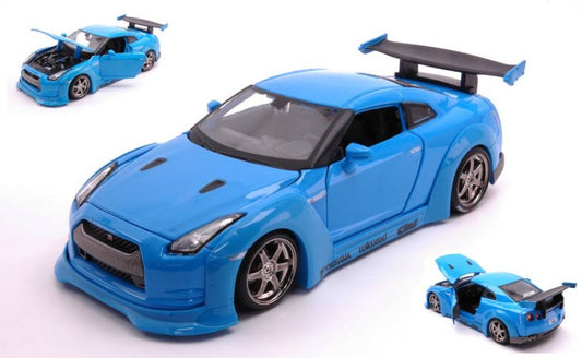 SCALE MODEL COMPATIBLE WITH NISSAN GT-R 2009 DESIGN TOKYO MODERN BLUE 1:24 MAISTO MI32526B