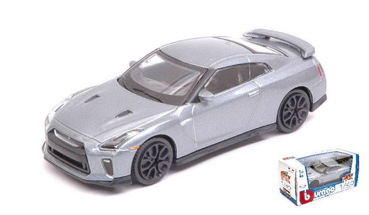 MODELLINO IN SCALA COMPATIBILE CON NISSAN GT-R 2017 SILVERGUN 1:43 BURAGO BU30135S
