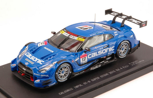 MODELLINO IN SCALA COMPATIBILE CON NISSAN GT-R N.12 3rd Rd.4 FUJI 2015 SUPER GT500 YASUDA-OLIVEIRA 1:43 EBBRO EB45278