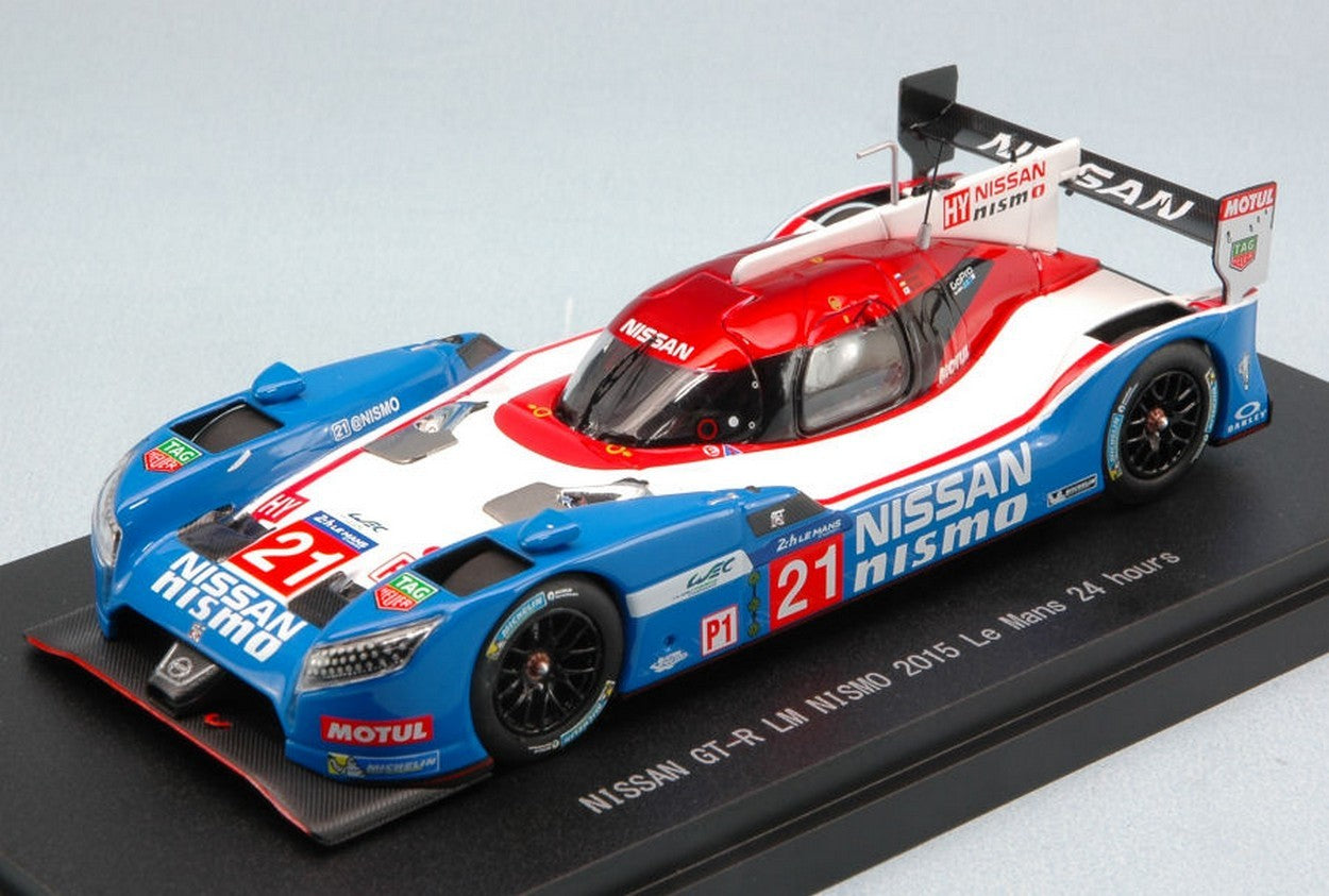 MODELLINO IN SCALA COMPATIBILE CON NISSAN GT-R N.21 DNF LM 2015 MATSUDA-ORDONEZ-SHULZHITSKIY 1:43 EBBRO EB45254