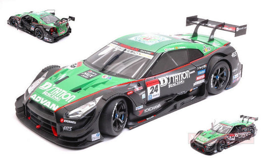 SCALE MODEL COMPATIBLE WITH NISSAN GT-R N.24 11th OKAYAMA SUPER GT500 2015 D.SASAKI-L.ORDONEZ 1:18 EBBRO EB81025