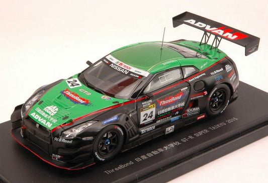 MODELLINO IN SCALA COMPATIBILE CON NISSAN GT-R N.24 2nd SUPER TAIKYU 2015 HOSHINO-FUJII-TAKAB.-SASAKI 1:43 EBBRO EB45315