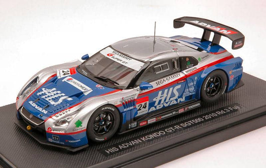 SCALE MODEL COMPATIBLE WITH NISSAN GT-R N.24 FUJI 2010 1:43 EBBRO EB44444