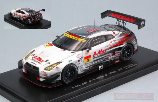 SCALE MODEL COMPATIBLE WITH NISSAN GT-R N.3 6th FUJI SUPER GT300 2017 K.HOSHINO-B.TAKABOSHI 1:43 EBBRO EB45525