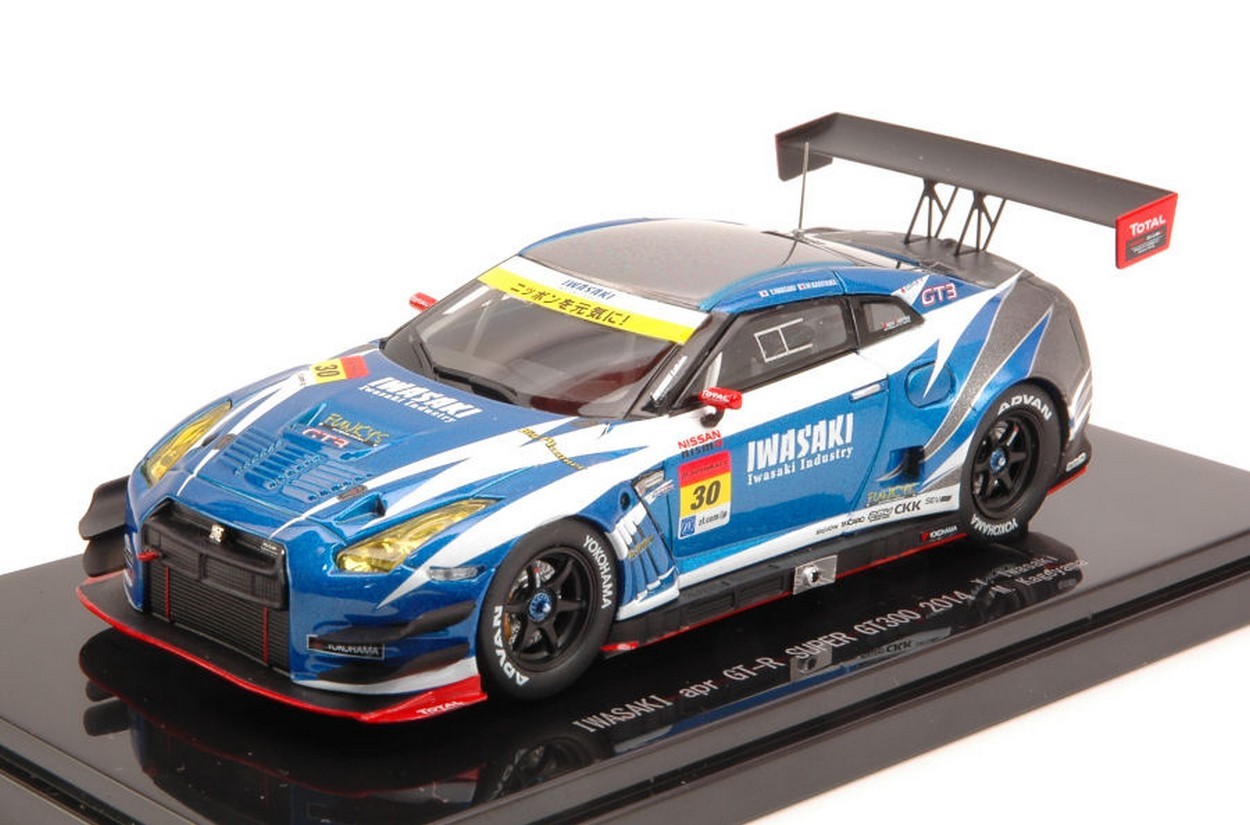 MODÈLE RÉDUIT COMPATIBLE AVEC NISSAN GT-R N.30 SUPER GT500 2014 Y.IWASAKI-M.KAGEYAMA 1:43 EBBRO EB45079