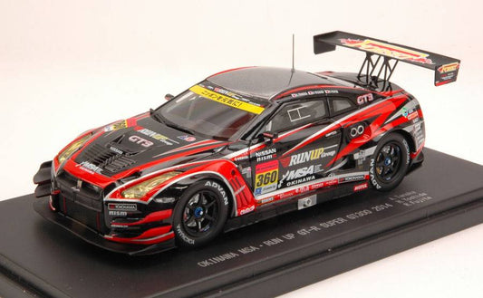 SCALE MODEL COMPATIBLE WITH NISSAN GT-R N.360 NC SUPER GT300 2014 TANAKA-YOSHIDA-FUJIDA 1:43 EBBRO EB45086