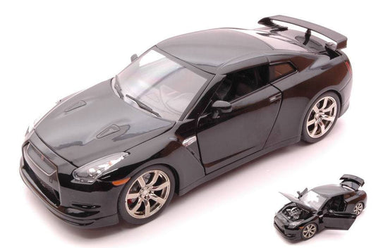 SCALE MODEL COMPATIBLE WITH NISSAN GT-R (R35) 2009 BLACK 1:24 JADA TOYS JADA96811BK