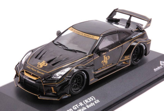 SCALE MODEL COMPATIBLE WITH NISSAN GT-R (R35) LB SILHOUETTE JPS BLACK 1:43 SOLID SL4311201