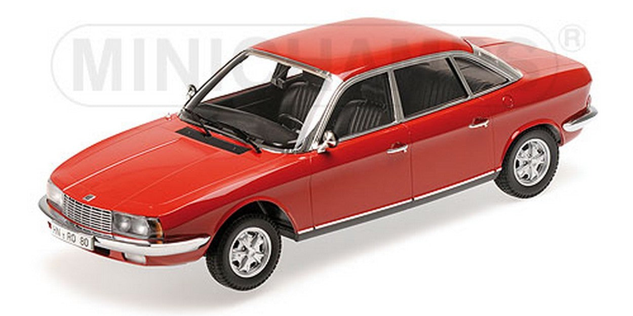 MODELLINO IN SCALA COMPATIBILE CON NSU RO 80 1972 RED 1:18 MINICHAMPS PM151015404