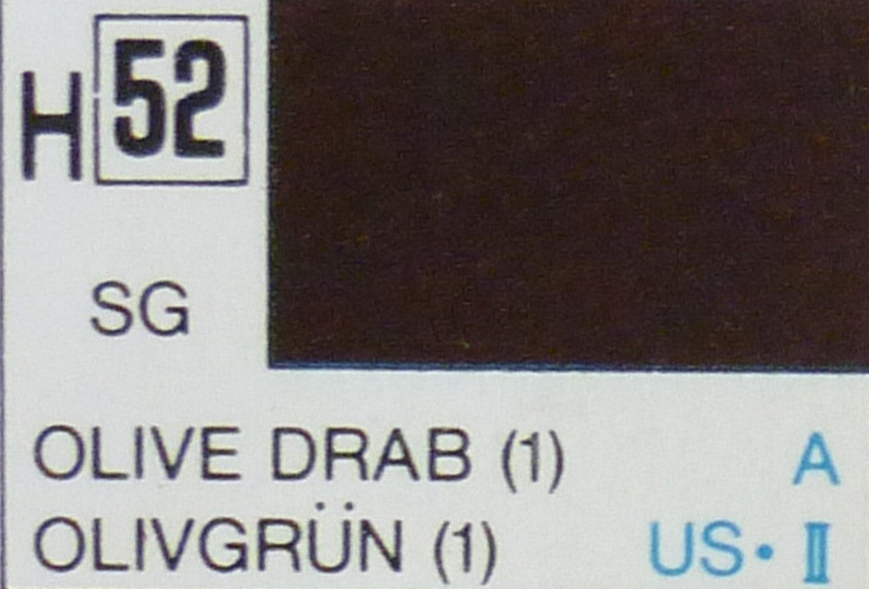 MODELING COLORS OLIVE DRAB SEMI-GLOSS ml 10 Pcs.6 GUNZE GU0052
