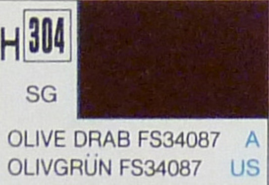 MODELING COLORS OLIVE DRAB SEMI-GLOSS ml 10 Pcs.6 GUNZE GU0304