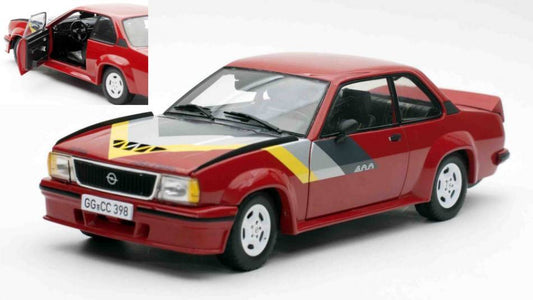 MODELLINO IN SCALA COMPATIBILE CON OPEL ASCONA 400 1982 RED/YELLOW/GREY/BLACK 1:18 SUNSTAR SS5398