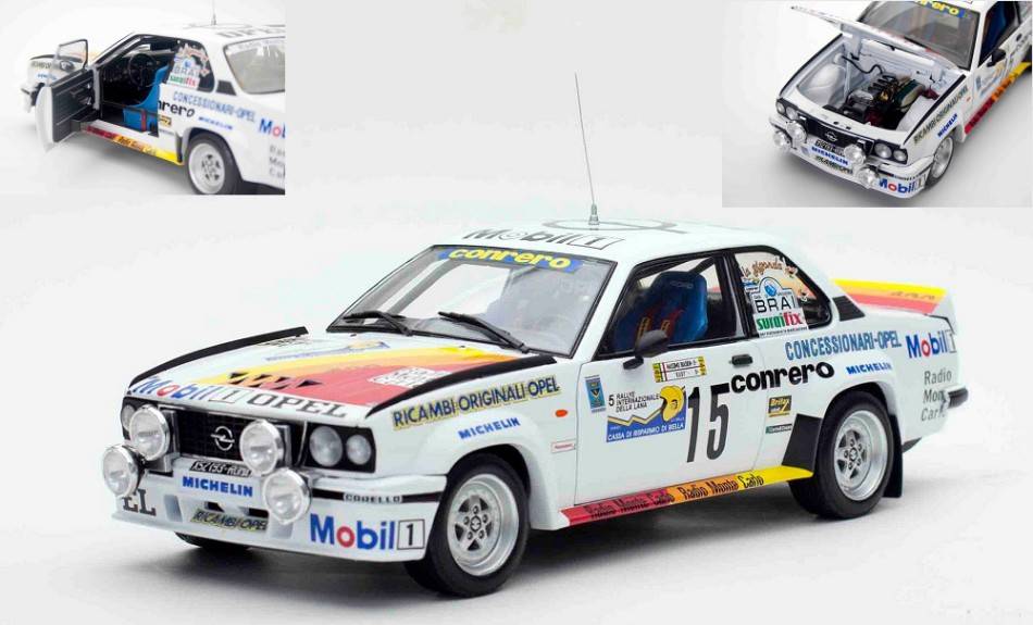 MODÈLE RÉDUIT COMPATIBLE AVEC OPEL ASCONA 400 N.15 RALLYE INTERNE. LANA 1982 M.BIASON-"RUDY" 1:18 SUNSTAR SS5376
