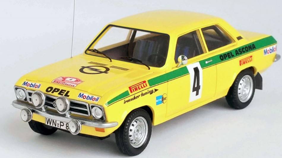 MODELE REDUIT COMPATIBLE AVEC OPEL ASCONA A 1er RALLYE RUSSELHEIM 1973 ROHRL/BERGER 1:43 TROFEU TFDSN44