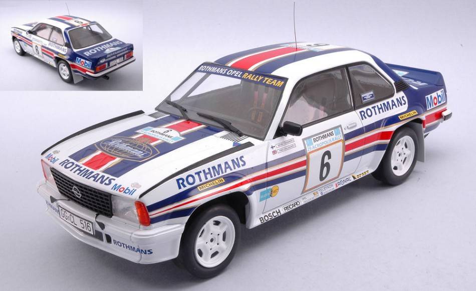 MODELLINO IN SCALA COMPATIBILE CON OPEL ASCONA B 400 N.6 RALLY ACROPOLIS 1982 TOIVONEN/GALLAGHER 1:18 IXO MODEL 18RMC097B.20