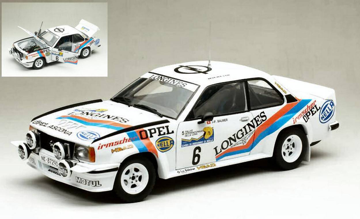MODELE REDUIT COMPATIBLE AVEC OPEL ASCONA B 400 N.6 RALLYE INT.LANA 1982 P.BALMER-F.CAVALLI 1:18 SUNSTAR SS5377