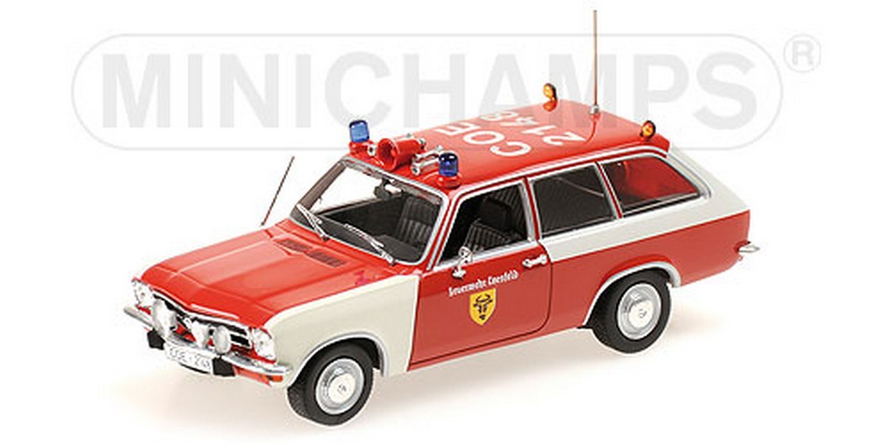 SCALE MODEL COMPATIBLE WITH OPEL ASCONA VOYAGE 1970 FEUERWEHR COESFELD 1:43 MINICHAMPS PM400045890