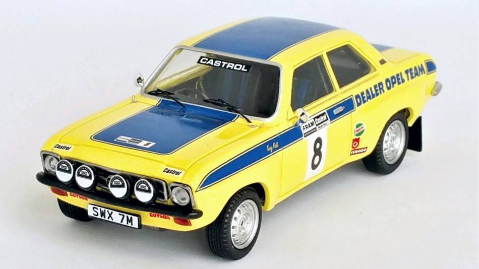 MODELLINO IN SCALA COMPATIBILE CON OPEL ASCONA WELSH RALLY 1974 FALL/BROAD 1:43 TROFEU TFDSN117