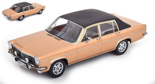 SCALE MODEL COMPATIBLE WITH OPEL DIPLOMAT B 1972 MET.BEIGE/MATT BLACK 1:18 MODELCARGROUP MCG18335