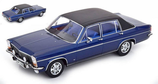 SCALE MODEL COMPATIBLE WITH OPEL DIPLOMAT B 1972 MET.DARK BLUE/MATT BLACK 1:18 MODELCARGROUP MCG18336